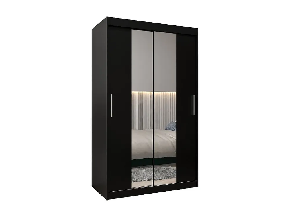 ARMÁRIO TOKYO 1 DE PUERTAS CORREDERAS 200/120/62 2 puertas (Negro/Negro)