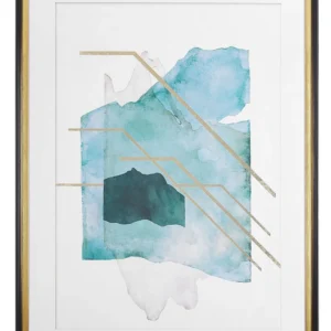 Framed Wall Print TOUBA Rectangular 60 x 80 cm Abstract Azul