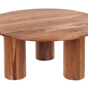 Acacia Wood Coffee Table Light COLINA