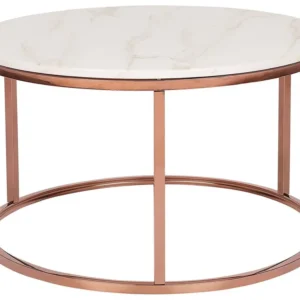 Marble Effect Coffee Table Beige Cobre puro CORAL