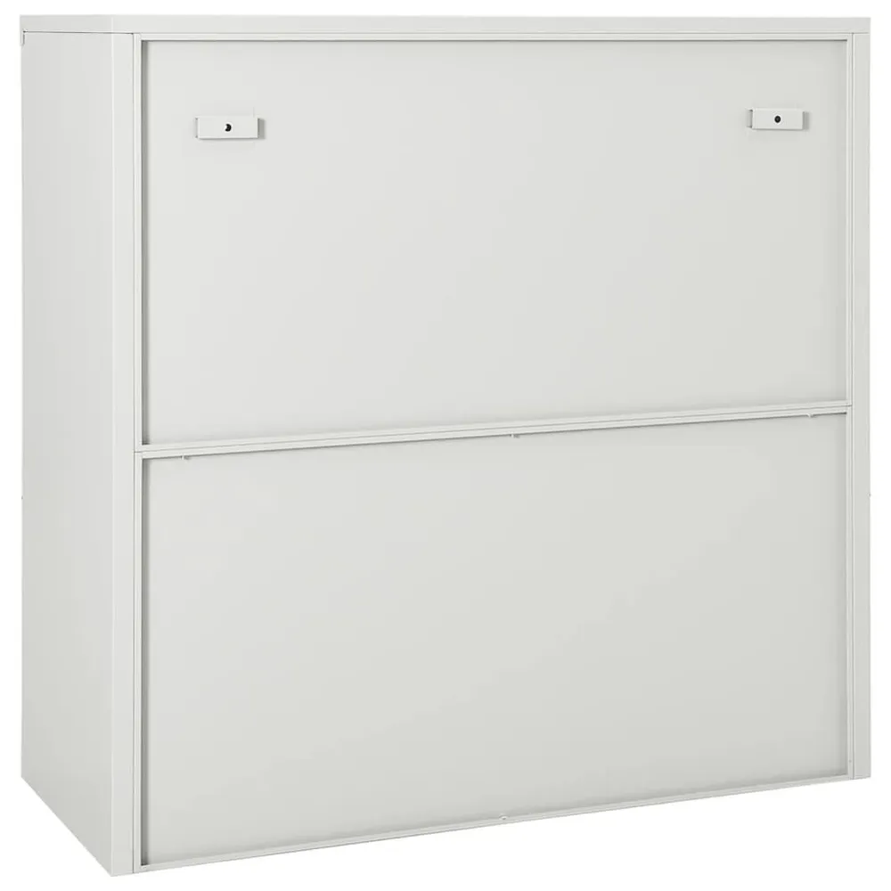 Armário com porta deslizante ço 90x40x90 cm cinzento-claro Dimensões 180x90x40 cm