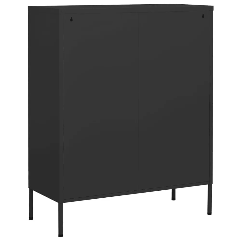 Móvel Escultural Armário de arrumação ço 80x35x101,5 cm antracite