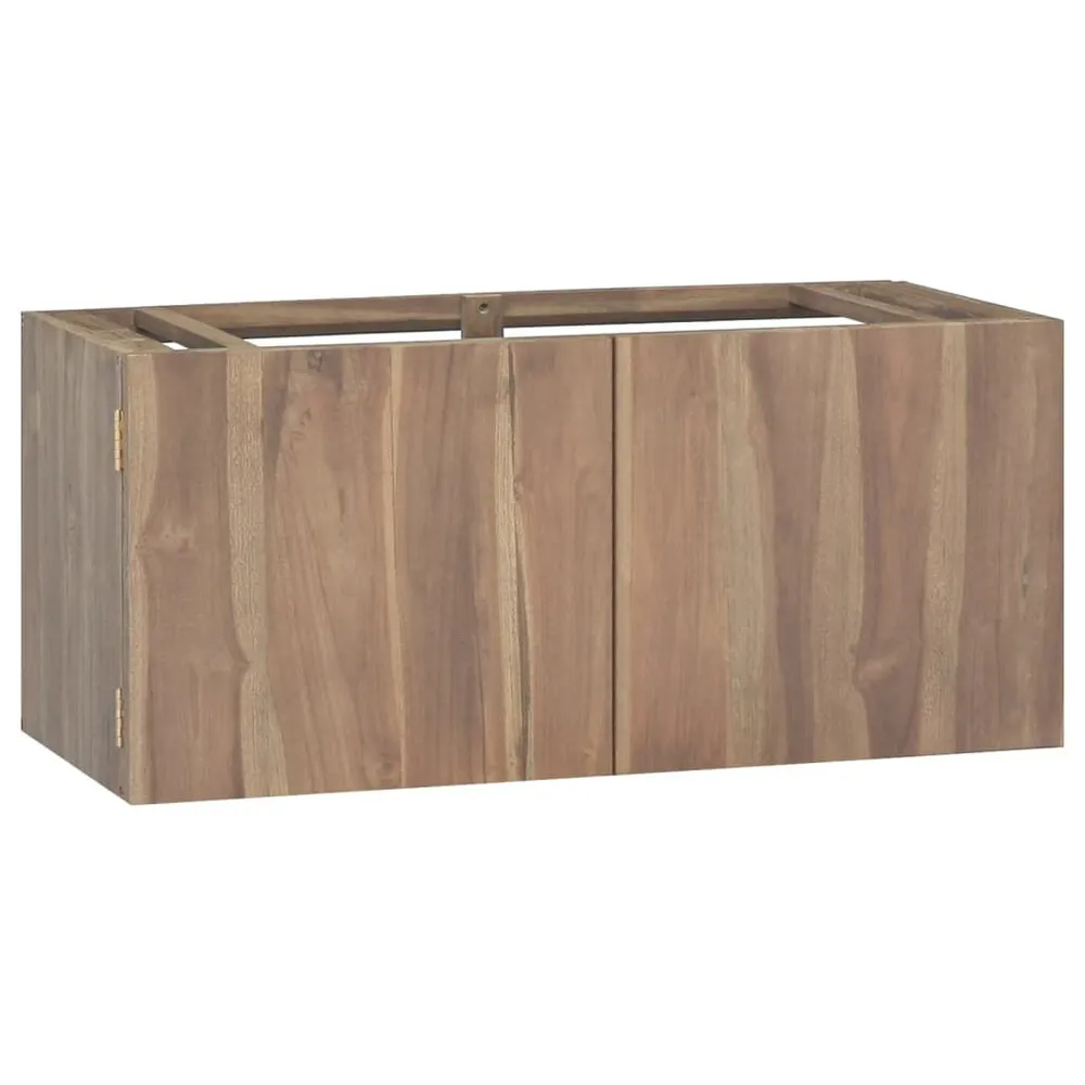 Peç de Assinatura Armário de parede para casa de banho 90x39x40 cm teca maciç