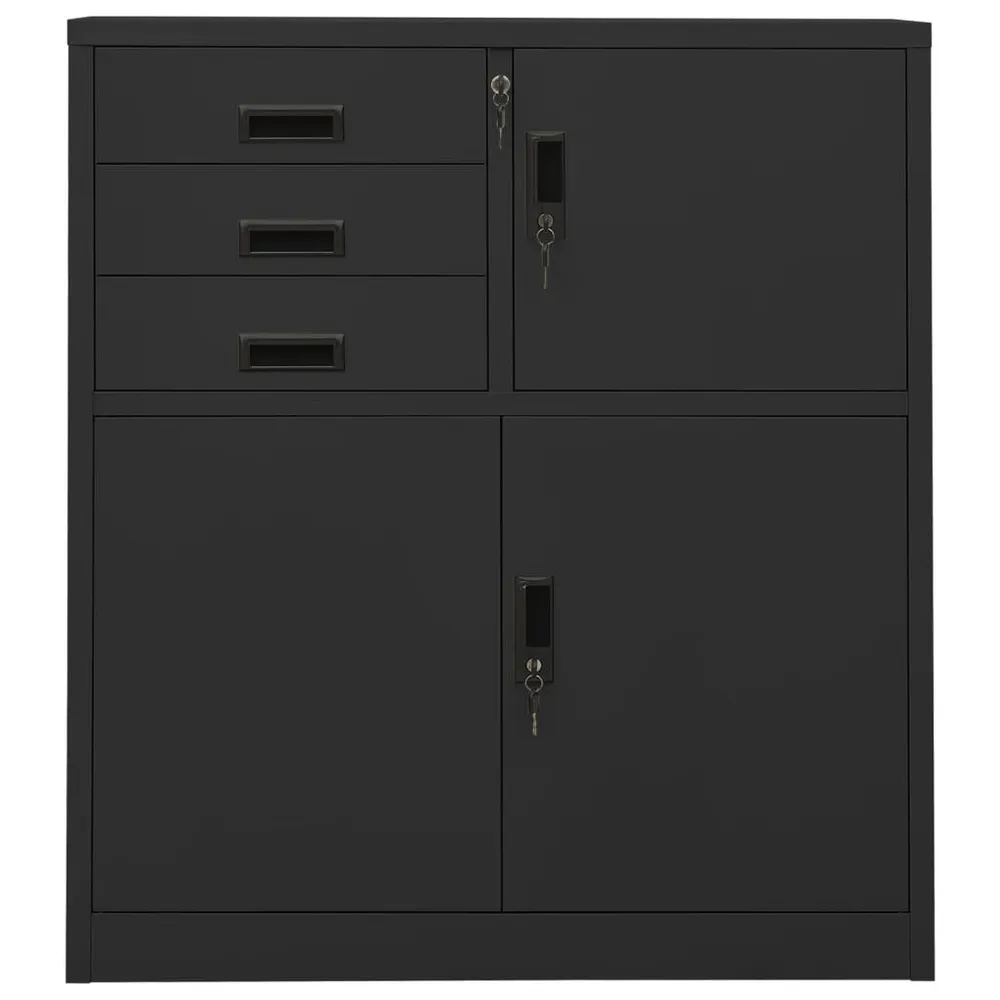 Premium de Designer Armário de escritório 90x40x102 cm ço antracite