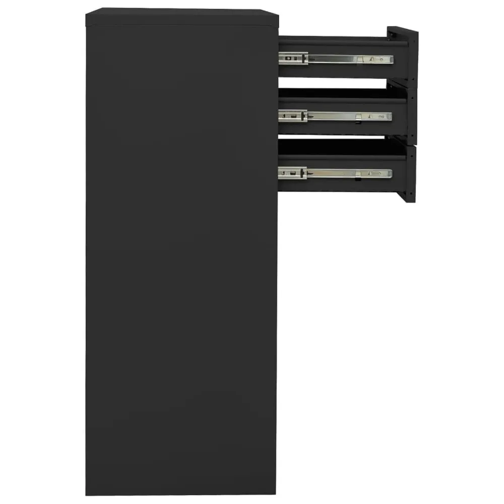 Premium de Designer Armário de escritório 90x40x102 cm ço antracite