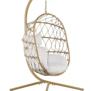 Hanging Chair Stand ADRIA Fabric Cor creme