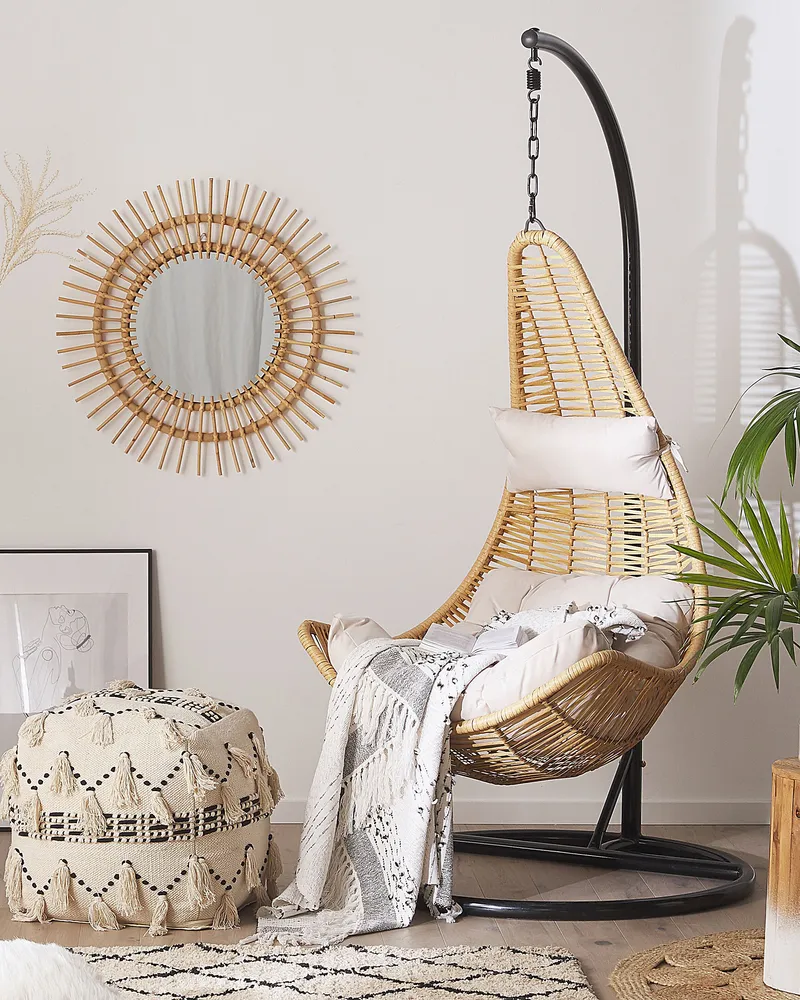 Hanging Chair Stand ATRI PE Rattan Orgânico