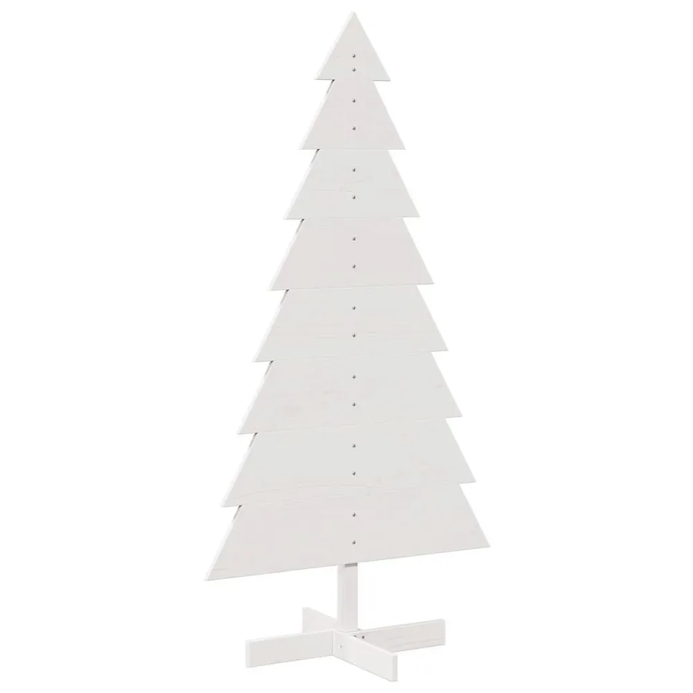 Organizador de Luzes Árvore de Natal decorativa 150cm madeira de pinho maciç branco