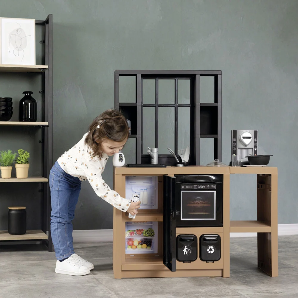 Cozinha Infantil Loft Smoby | Antiaderente | Fácil Limpeza