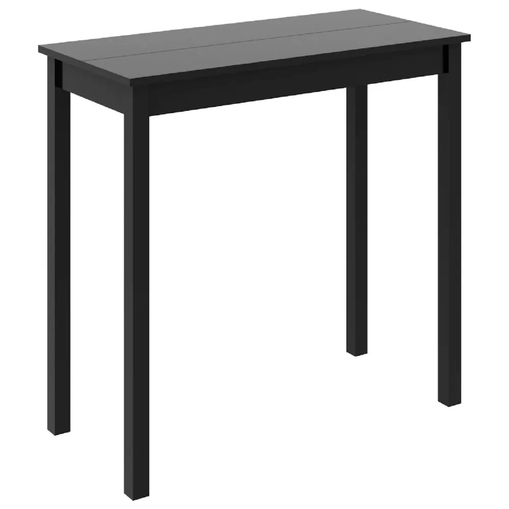 Mesa de bar em MDF preto 115x55x107 cm