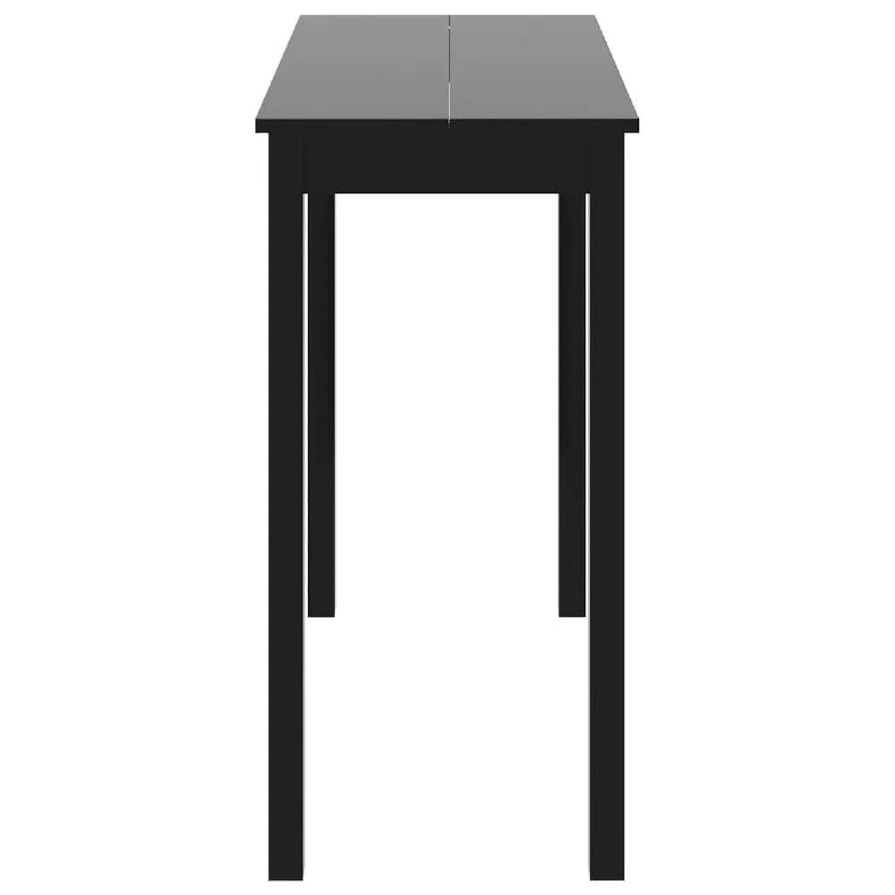 Mesa de bar em MDF preto 115x55x107 cm
