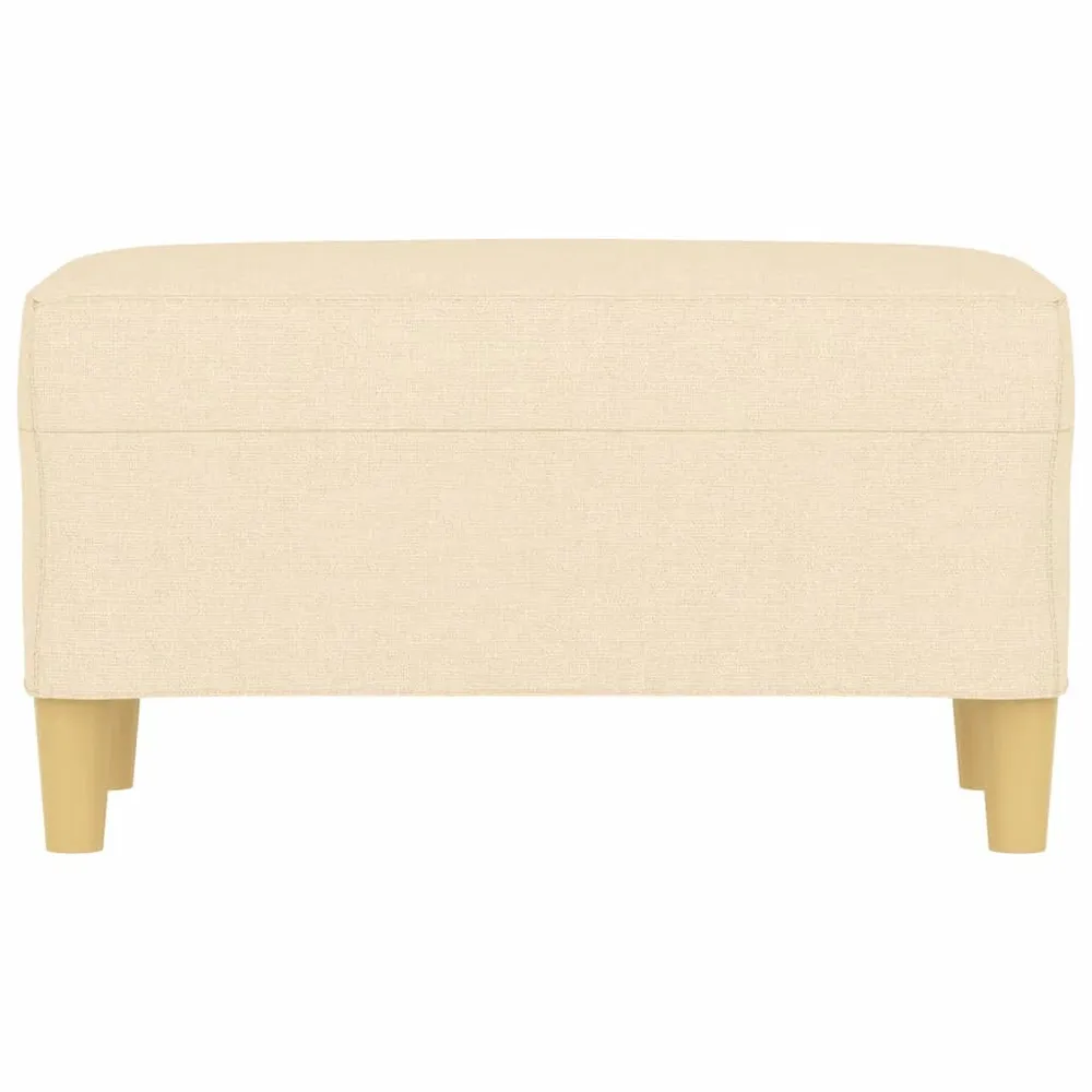Banco 70x35x41 cm tecido cor creme com 8 Ganchos