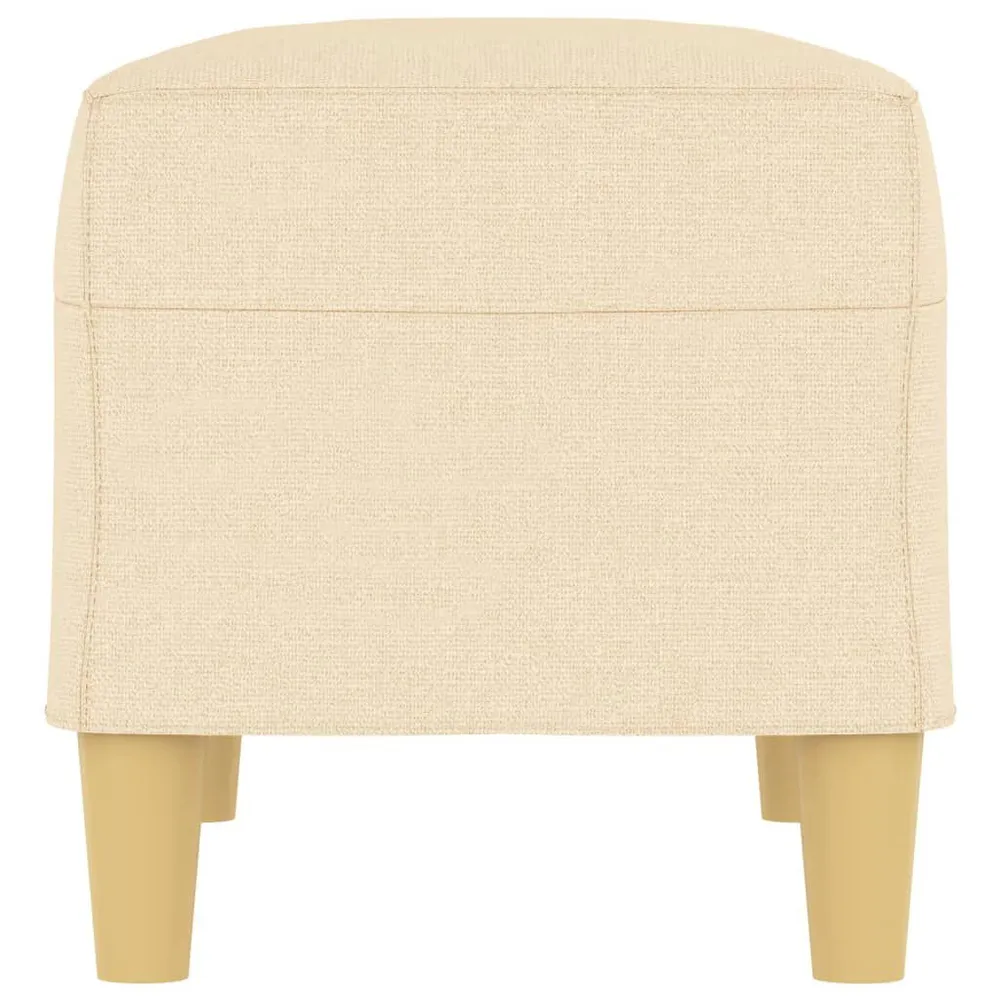 Banco 70x35x41 cm tecido cor creme com 8 Ganchos