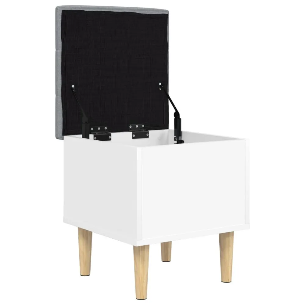 Cabideiro de Parede Banco de arrumação 42x42x46 cm derivados de madeira branco
