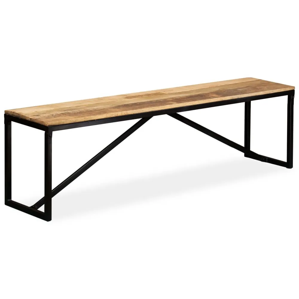 Premium de Madeira Maciç Banco em madeira de mangueira maciç 160x35x45 cm