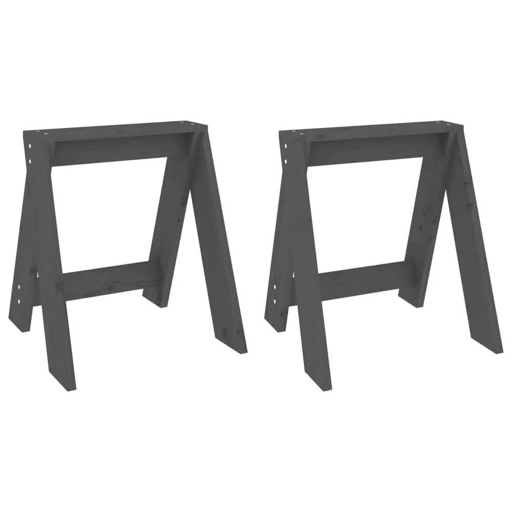 Bancos 2 pcs 40x40x45 cm pinho maciço cinzento Edição Gamer Pro