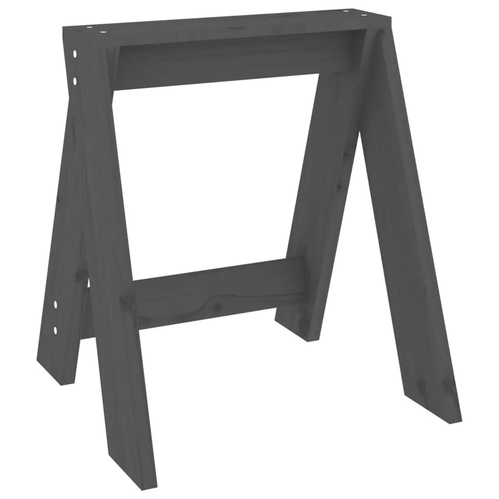 Bancos 2 pcs 40x40x45 cm pinho maciço cinzento Edição Gamer Pro