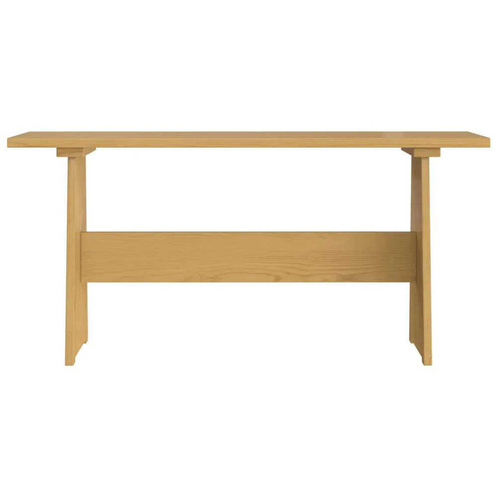 Cadeira de Jantar Mesa de jantar com banco REINE pinho maciço castanho mel