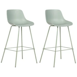 Bar Chair Set 2 Light Oliva EMMET