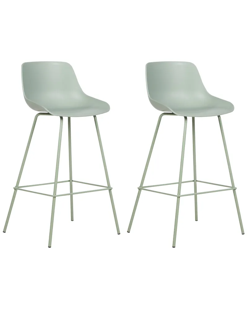 Bar Chair Set 2 Light Oliva EMMET