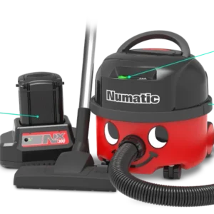 NUMATIC NBV190NX – Aspirador Bateria Profissional com Tecnologia NX300, Alta Autonomia e Potência de 350W