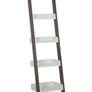 Cadeira Ajustável Ladder Shelf Dark Wood and Branco MOBILE DUO