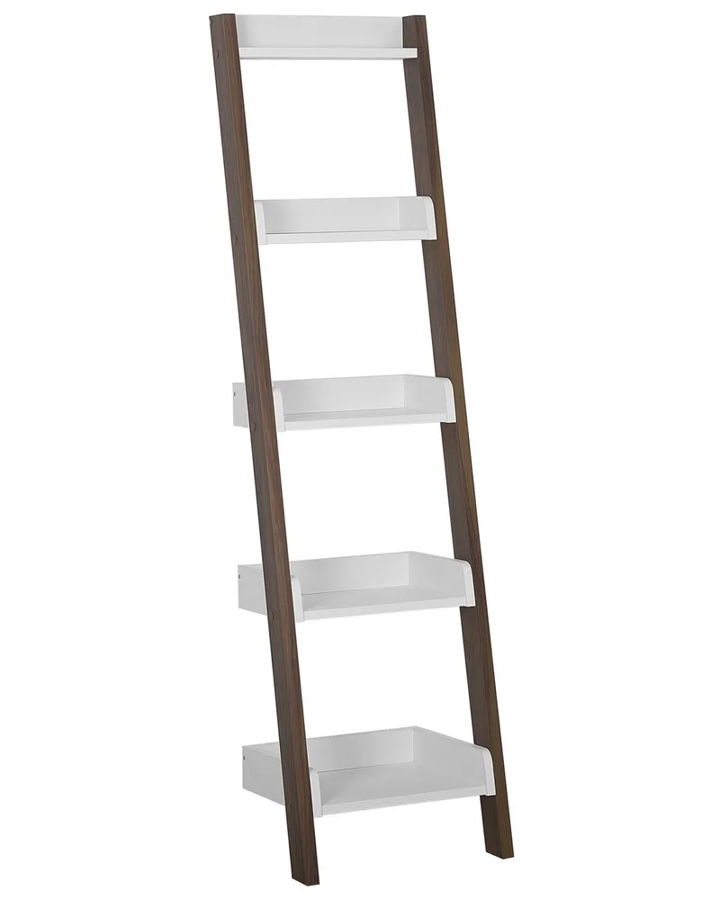 Cadeira Ajustável Ladder Shelf Dark Wood and Branco MOBILE DUO