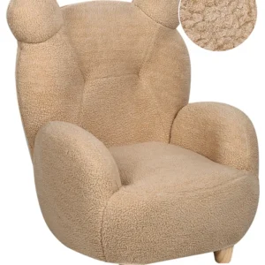 Madeira Maciç Premium Kids Chair MELBU Fabric Light Chocolate