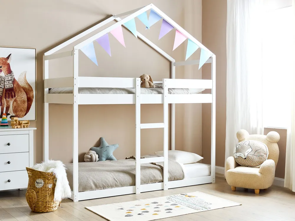 Cômoda Organizadora Beliche em madeira branca 90 x 200 cm LABATUT