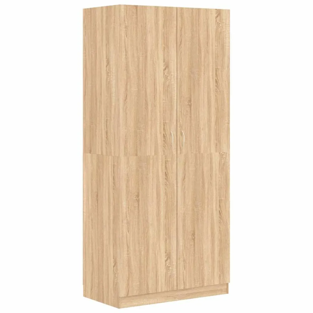 Madeira Maciç Premium Roupeiro 90x52x200 cm derivados de madeira carvalho sonoma