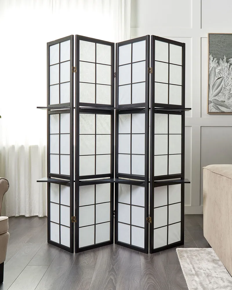 Cama Articulada Biombo com 4 painéis GOMAGOI Preto