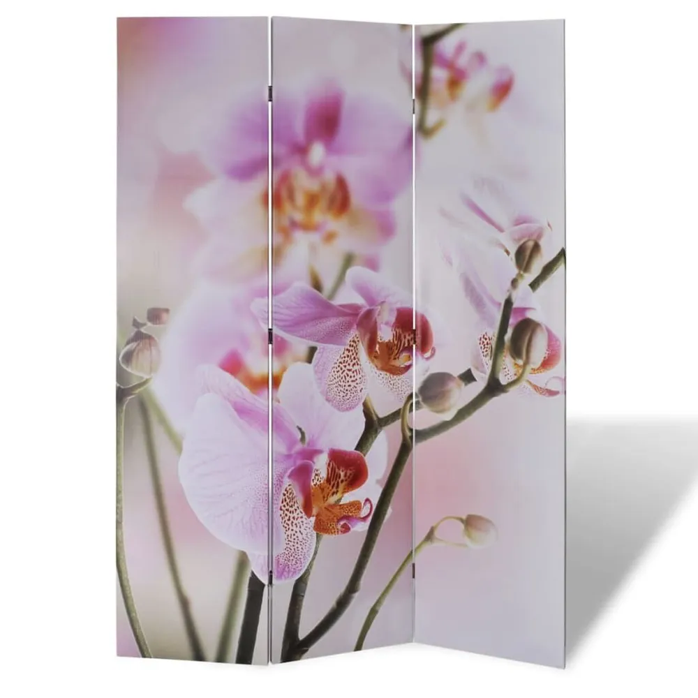 Conjunto Completo para Quarto Biombo dobrável com estampa de flores 120x170 cm
