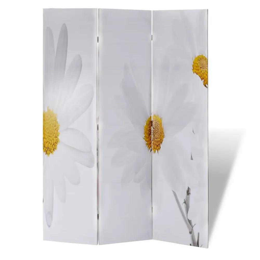 Conjunto Completo para Quarto Biombo dobrável com estampa de flores 120x170 cm
