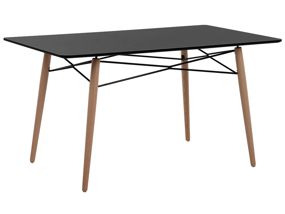Dining Table 140 x 80 cm Negro BIONDI