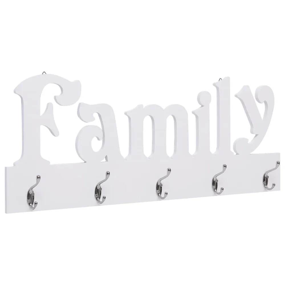 Cabide de parede FAMILY 74x29,5 cm vidaXL