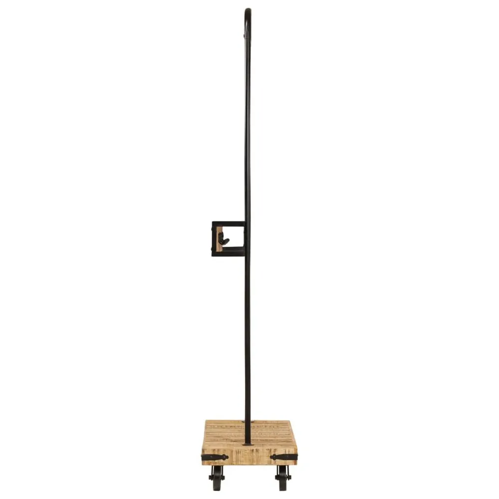 Suporte para roupa com rodas 90x35x190 cm mangueira maciç/ferro Empilhável e Modular