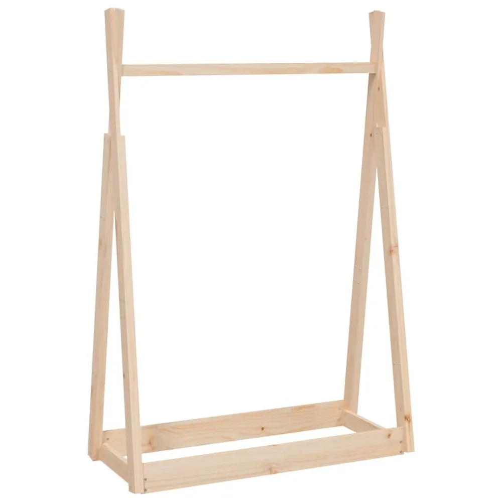 Suporte para roupas 100x45x150 cm madeira de pinho maciç | Entrega Rápida