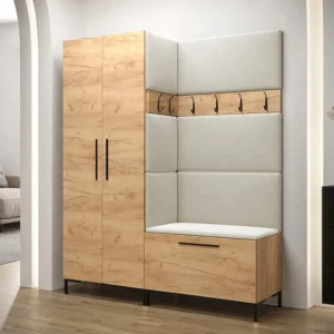 Conjunto para corredor Hartford F100, Colocado, 196x158x44cm