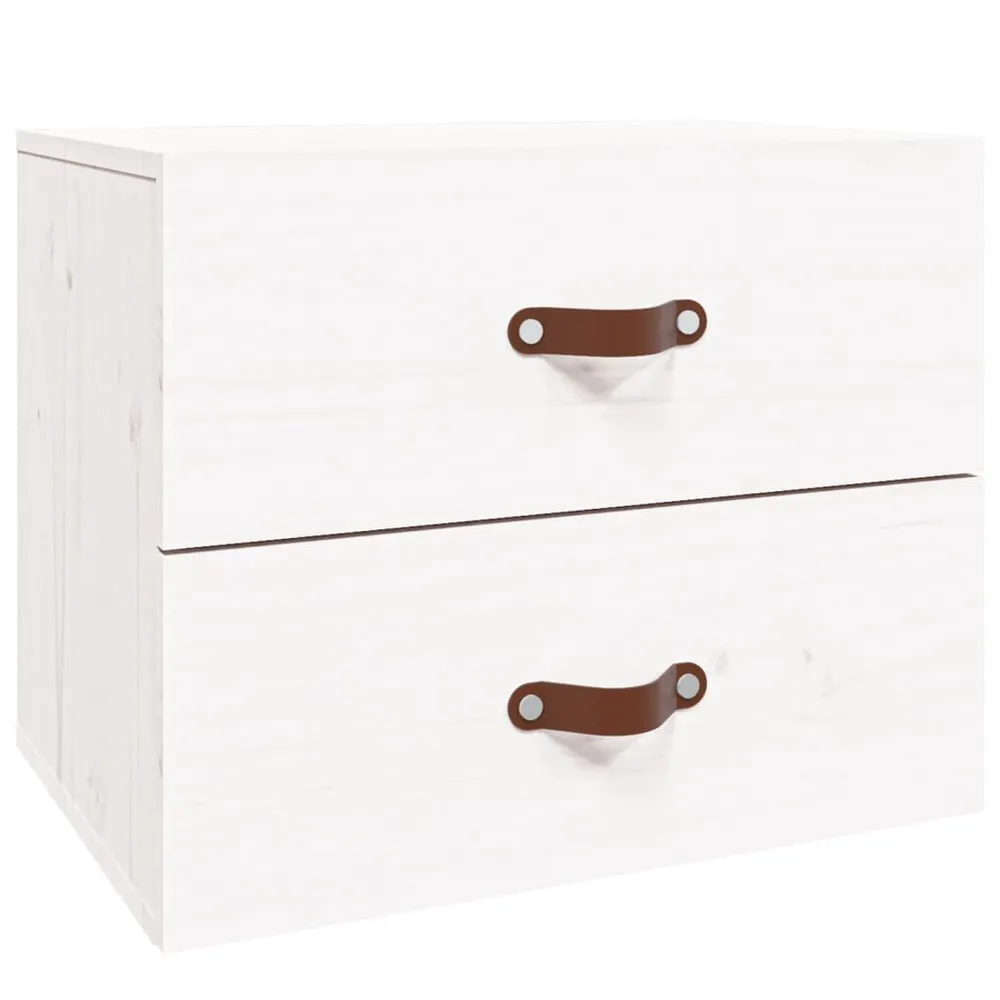 Mesa de cabeceira de parede 50x36x40 cm branco Transparente para Visualização