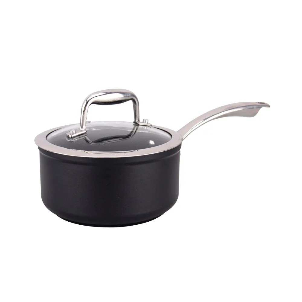 Pinç de Cozinha Caçarola Alumínio com Cabo 16cm Platina Indução Total