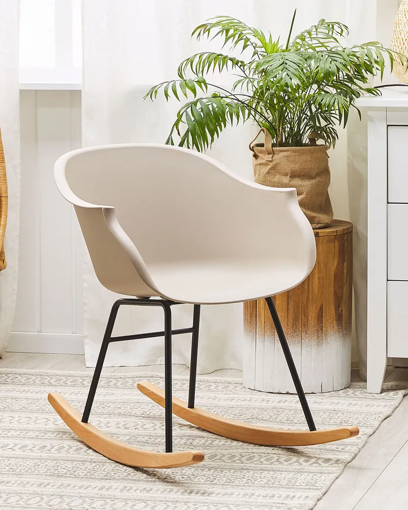 Banco para Arcade Poltrona de Baloiço HARMONY Material sintético Creme