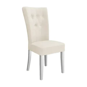 Cadeira Racine 109, Tecido, De madeira, 100x51x63cm Estofamento em Couro Sintético