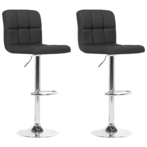 Tamborete rotativo Conjunto de 2 Preto MARION para Gamers