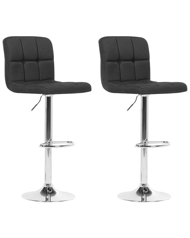 Tamborete rotativo Conjunto de 2 Preto MARION para Gamers