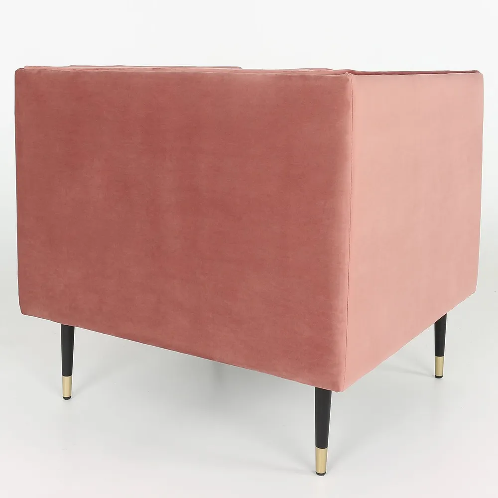 Cadeira Djulian Veludo Rosa