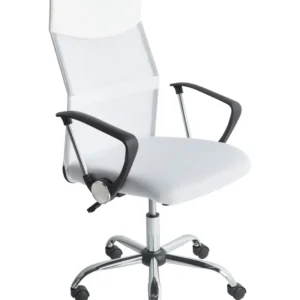 Cadeira de escritório Branco DESIGN com Gaveta com Chave