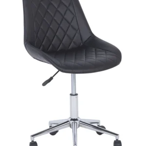 Desk Chair Faux Leather Negro MARIBEL