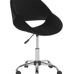 Desk Chair Tecido macio Black SELMA