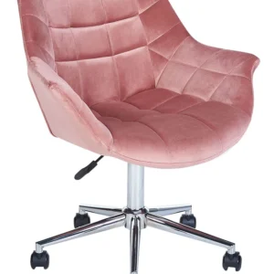 Desk Chair Velvet Flamingo LABELLE