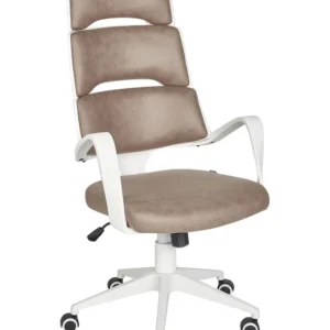 Office Chair Faux Couro Brown GRANDIOSE